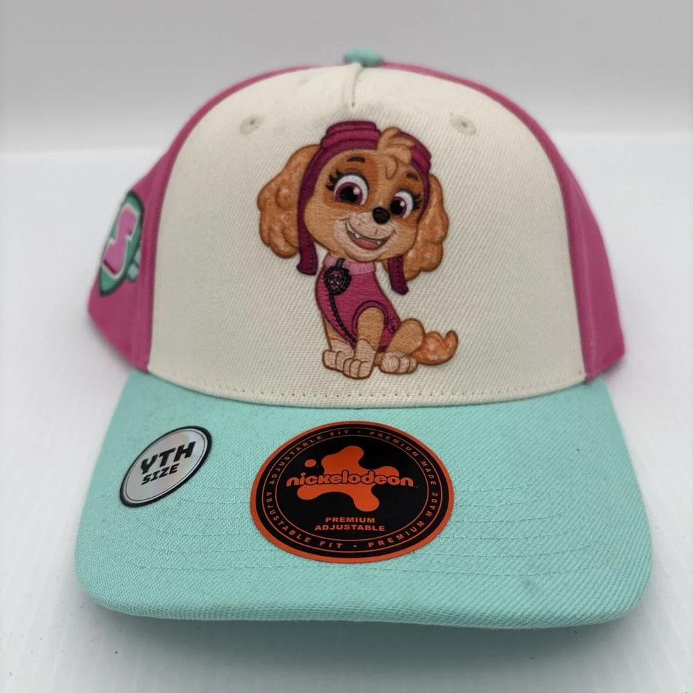 Nickelodeon Paw Patrol Skye Baseball Cap Pink Teal Adjustable Youth Hat Lids